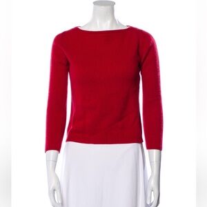 Prada Red Crewneck Sweater - Classic Knit